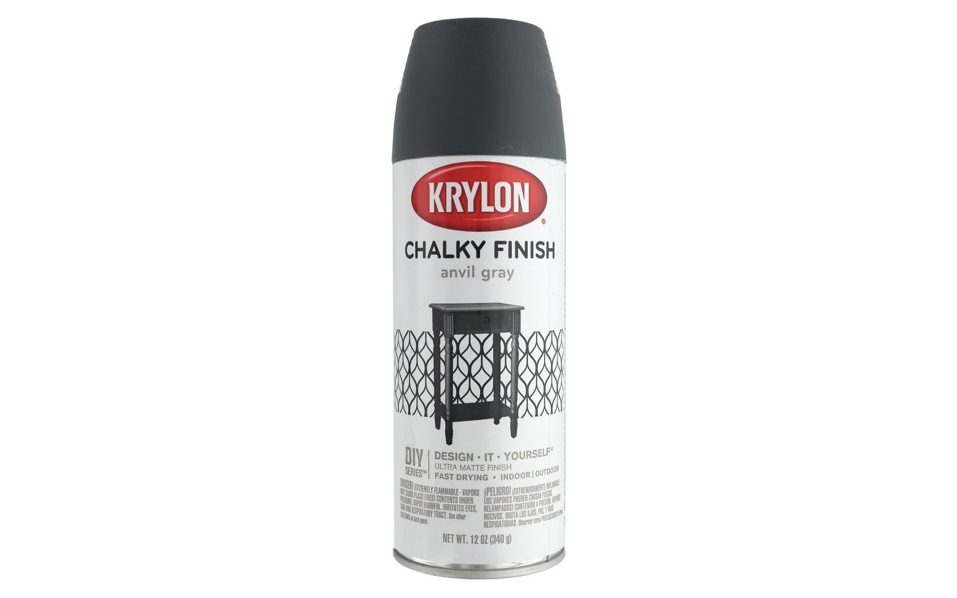 Krylon Chalky Finish Oz Anvil Grey Ebay