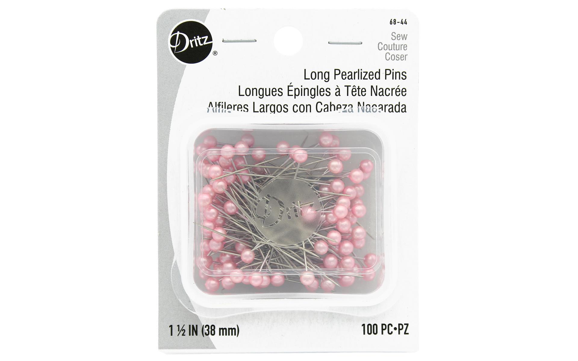 Dritz Pins Long Pearlized 1.5" Pink 100pc | EBay