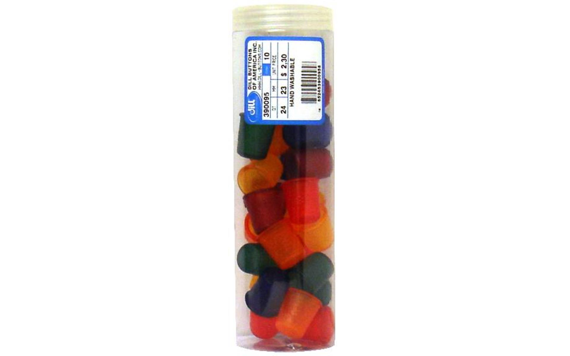 Dill Jelly Fingers Thimble 23mm 24pc Tube MultiBrt eBay