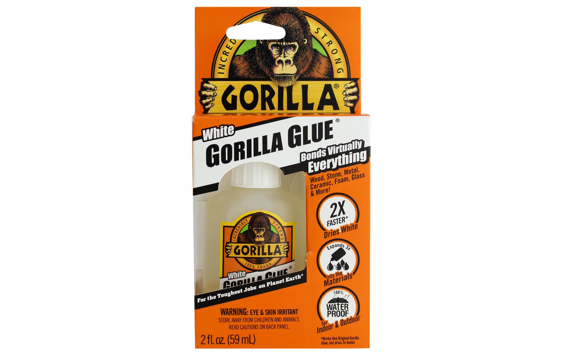 Gorilla Glue White Gorilla 2x Glue 2oz Bottle Card eBay