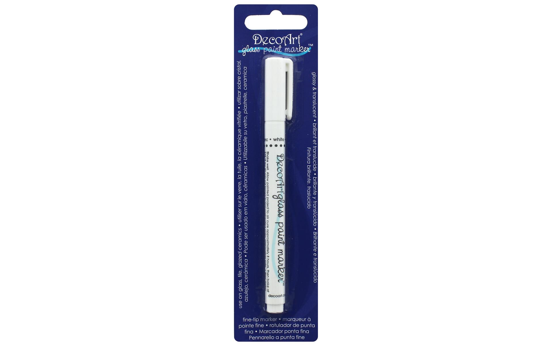 Decoart Glass Paint Marker White | eBay