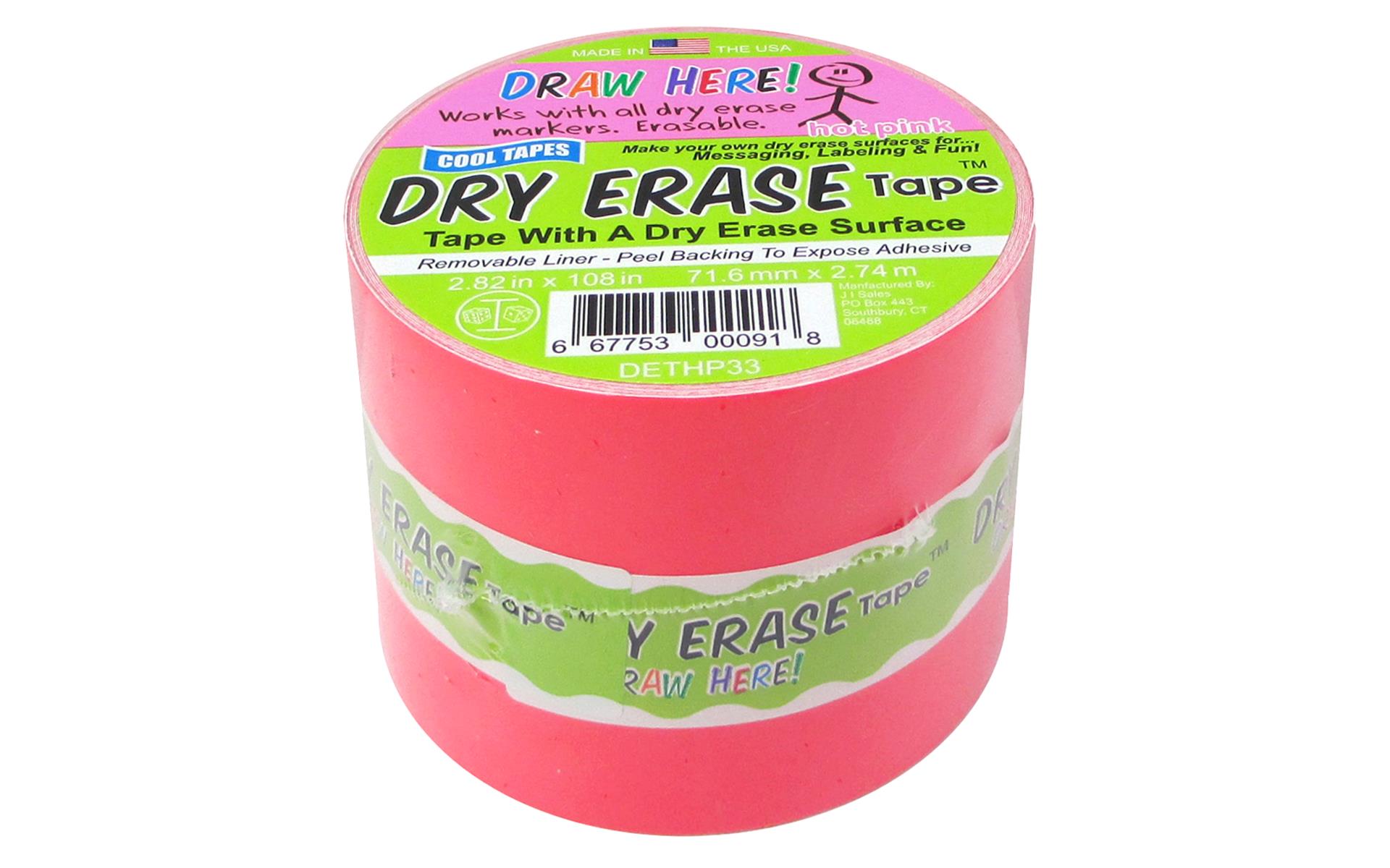 Cool Tapes Dry Erase Tape 2.82" Hot Pink eBay
