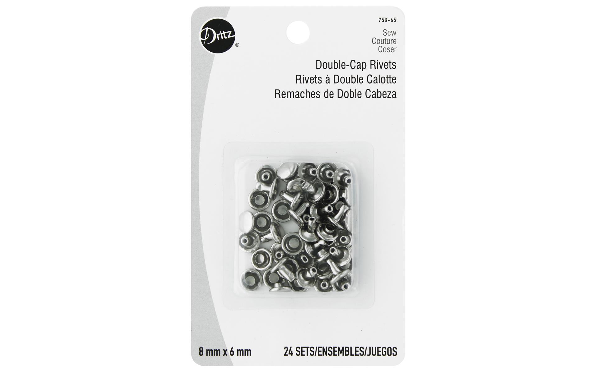 Dritz Double Cap Rivets Nickel 24pc Ebay 2671