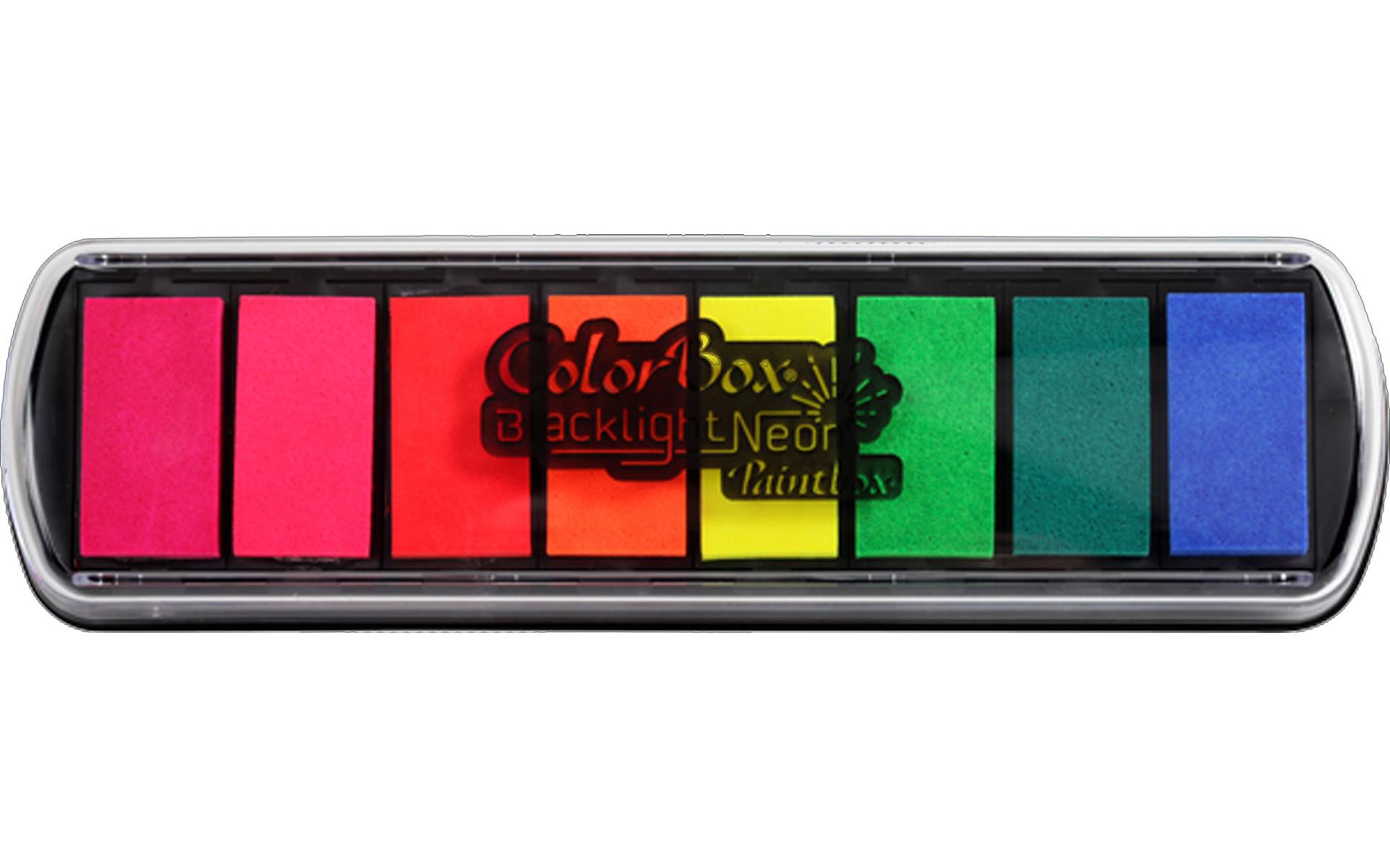ColorBox Black Light Neon Paintbox Ink Pad 8 Colors 746604294109 for ...