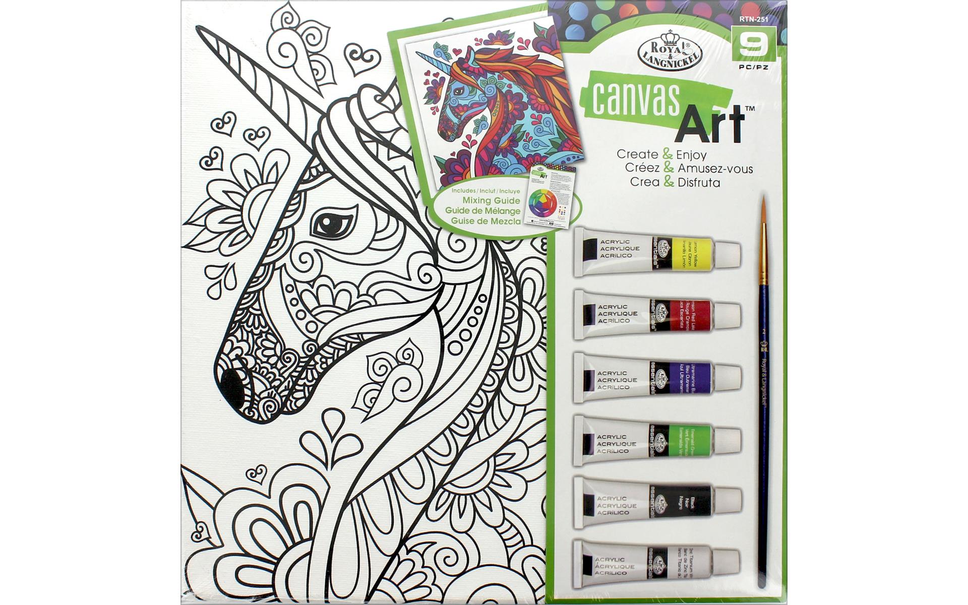 Royal Canvas Art Paint Set Unicorn eBay