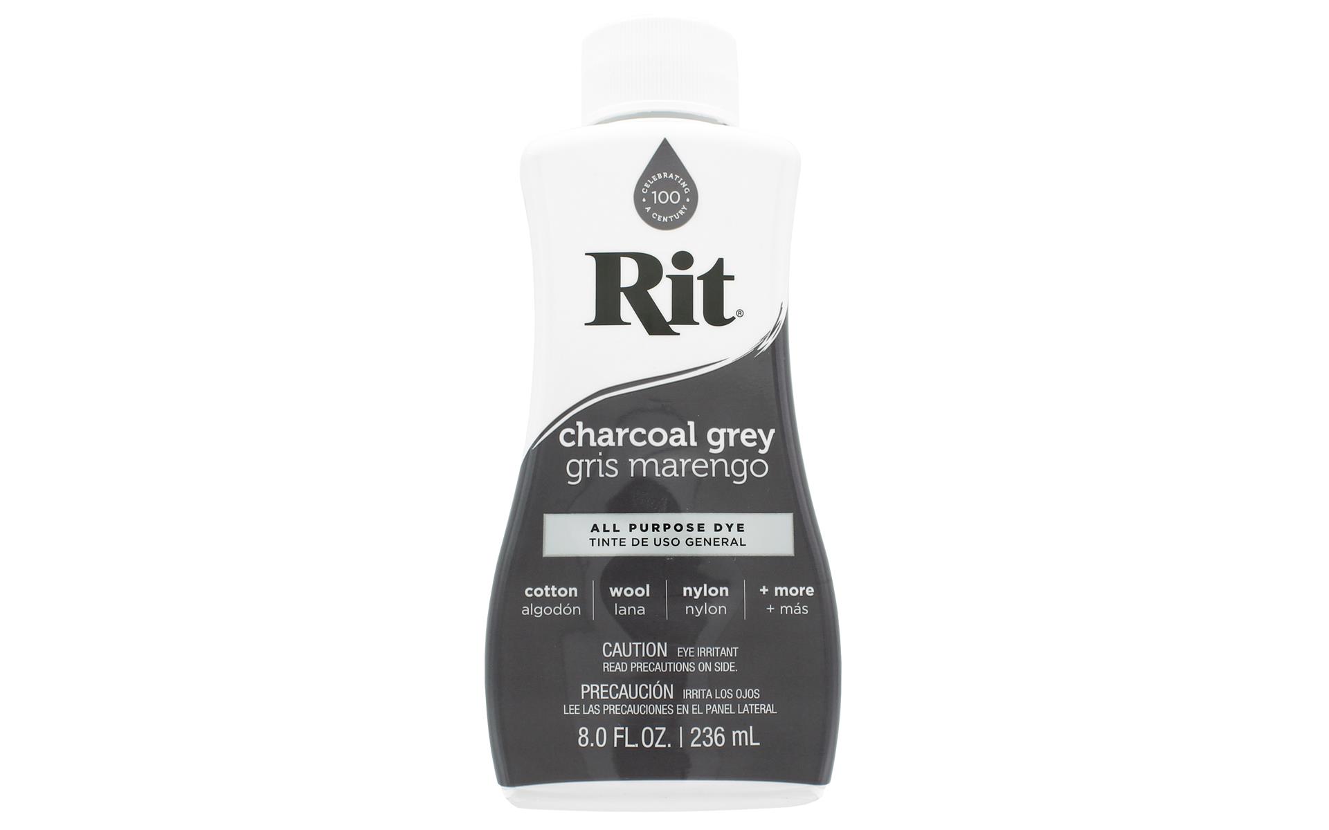 Rit Dye Liquid 8 Fluid oz Charcoal Grey eBay