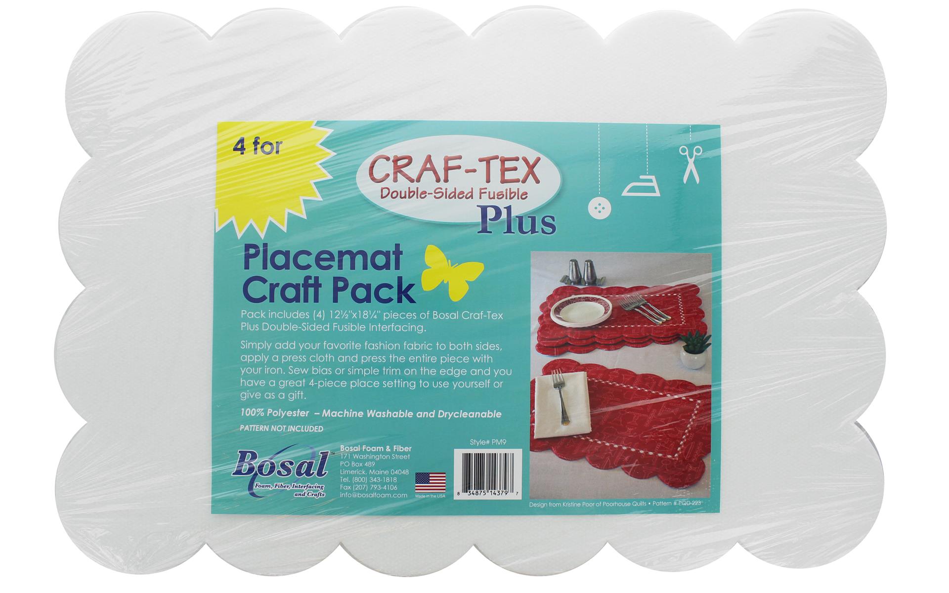 Bosal CraftTex Plus Fusible Dbl Side Placemat CPk eBay