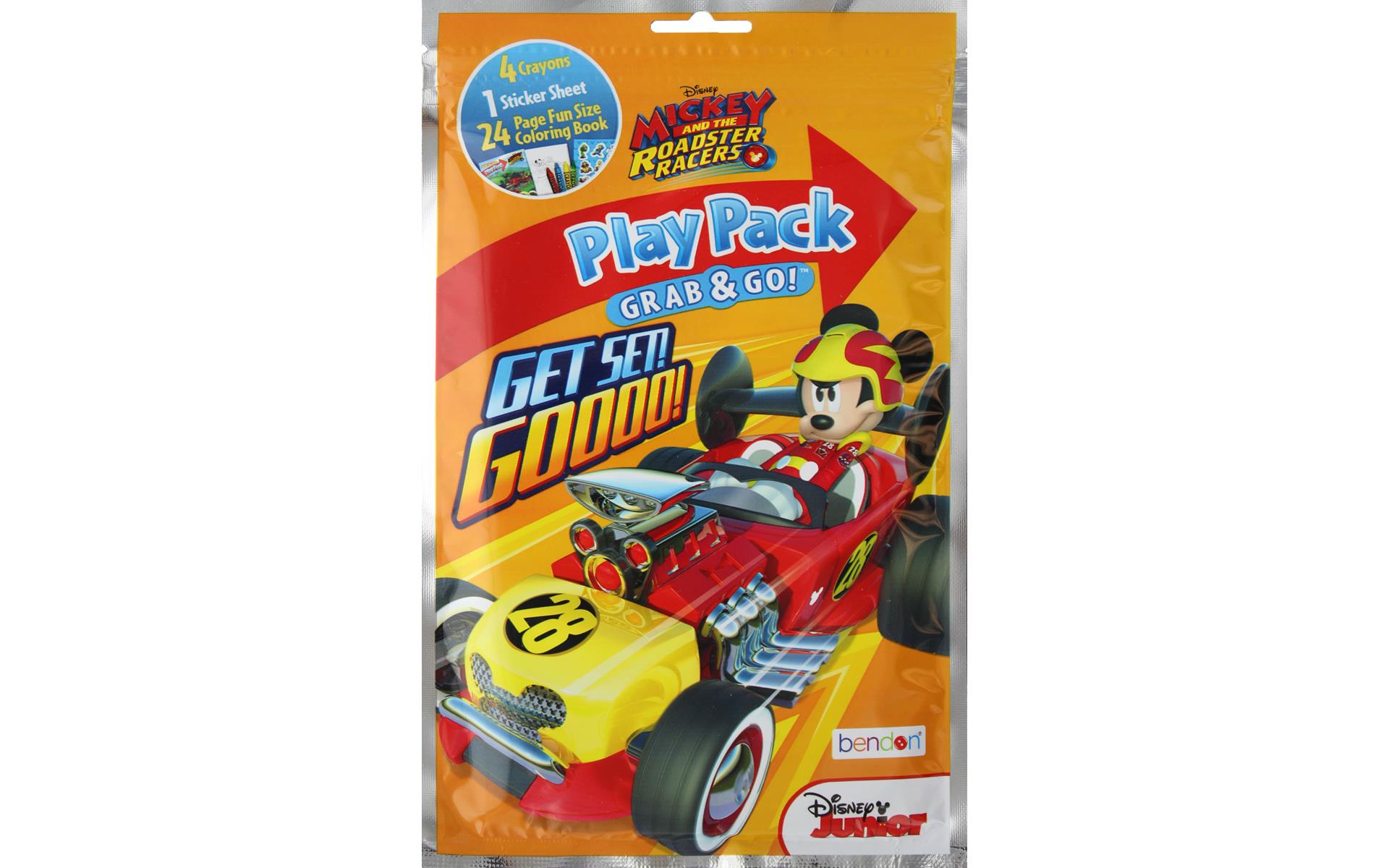 Bendon Coloring Bk Play Pack Disney Mickey Racers eBay
