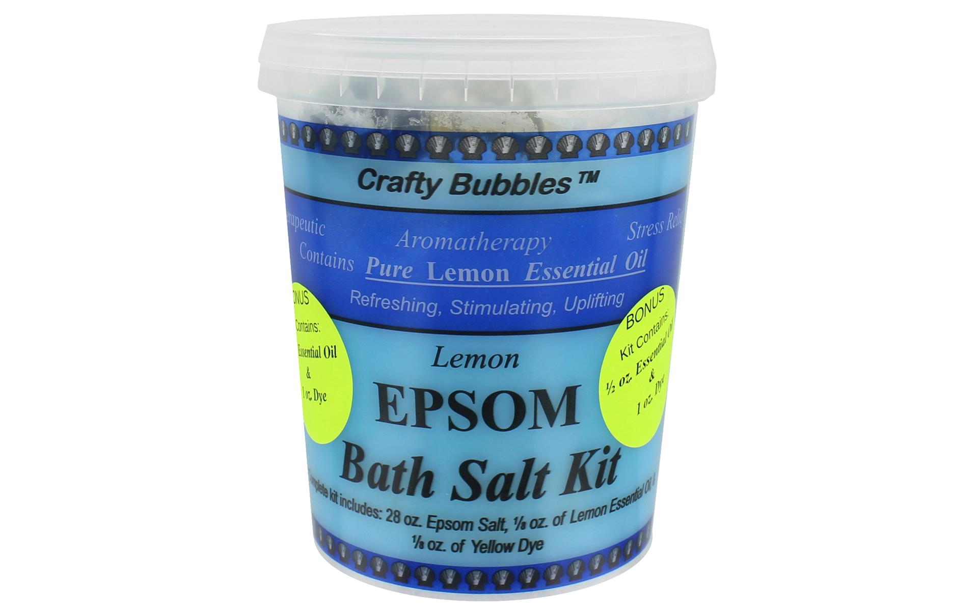 Crafty Bubbles Bath Salt Kit Epsom Lemon eBay