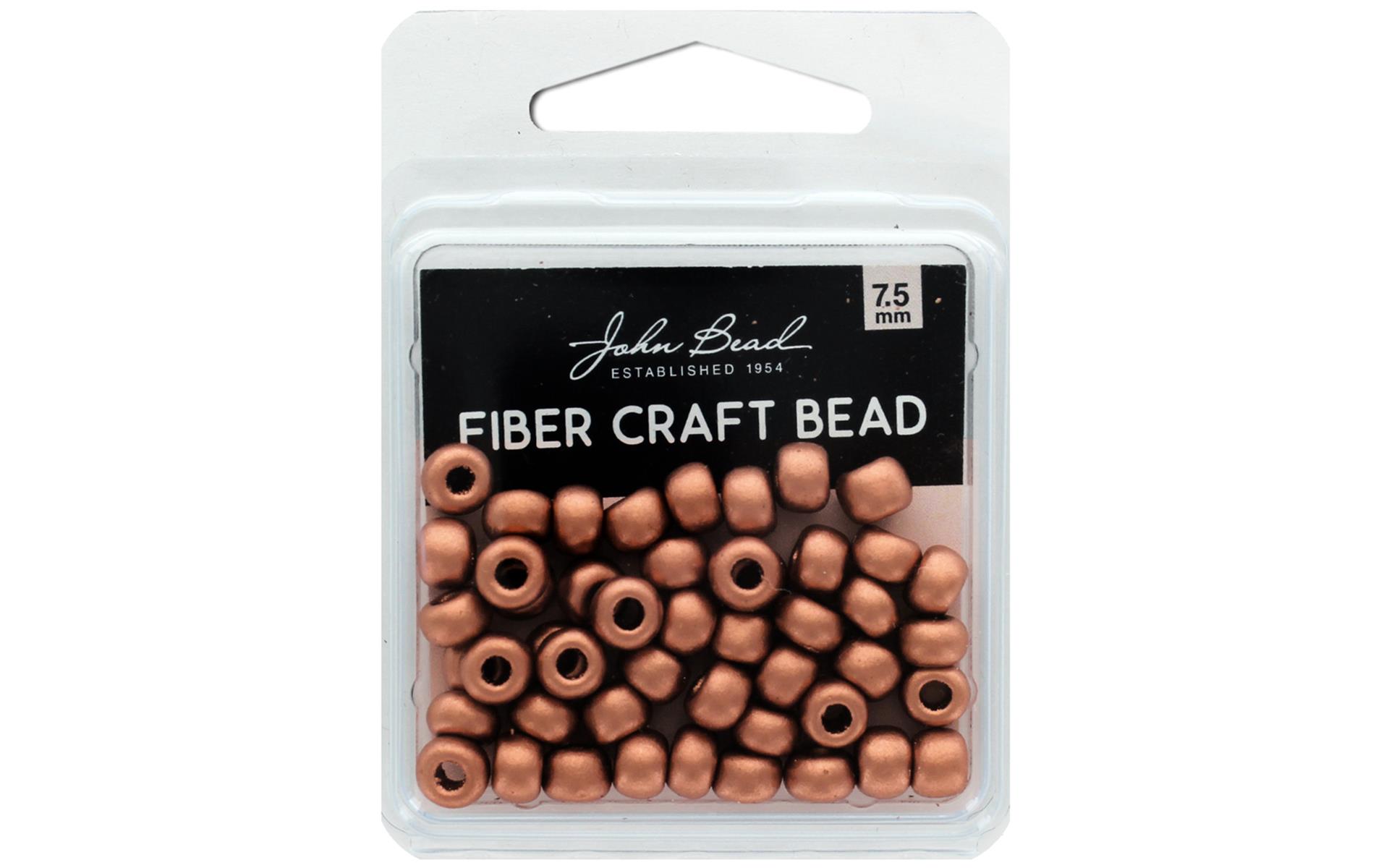 John Bead Fiber Craft Bead 7.5mm 18g Mtl Lt Coppr eBay