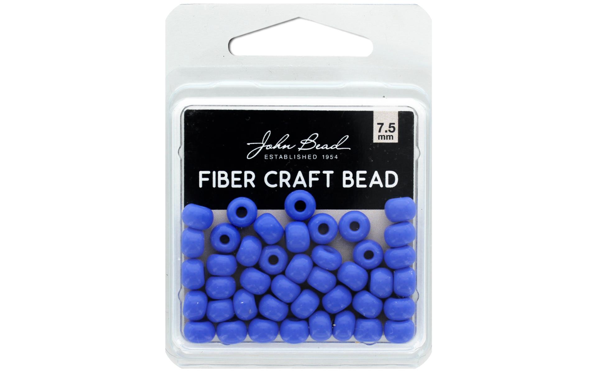 John Bead Fiber Craft Bead 7.5mm 18g Op Lt RBlue eBay