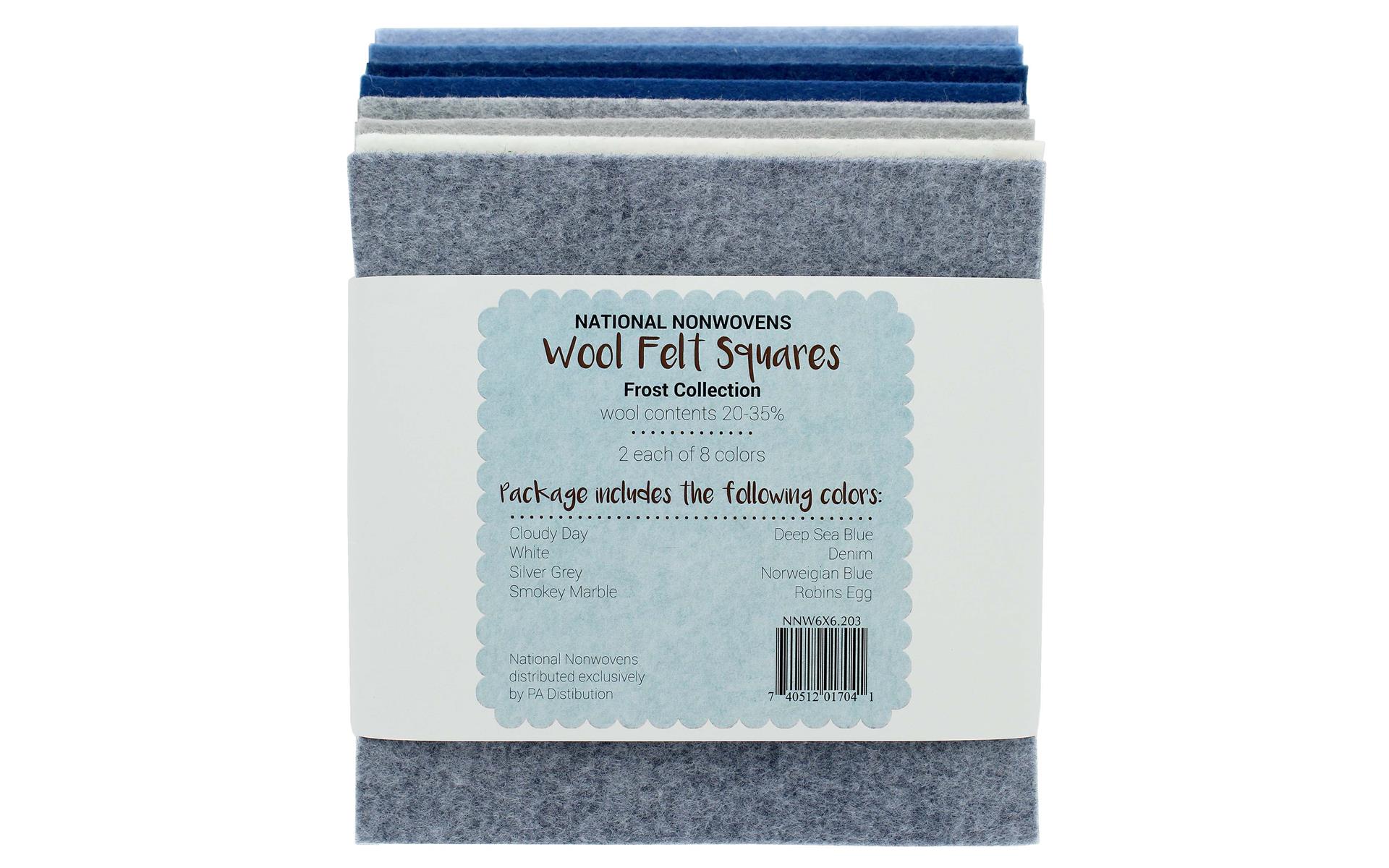 Ntnl Nonwvns Wool Felt 20 35 6x6 Frost Collection 740512017041 Ebay
