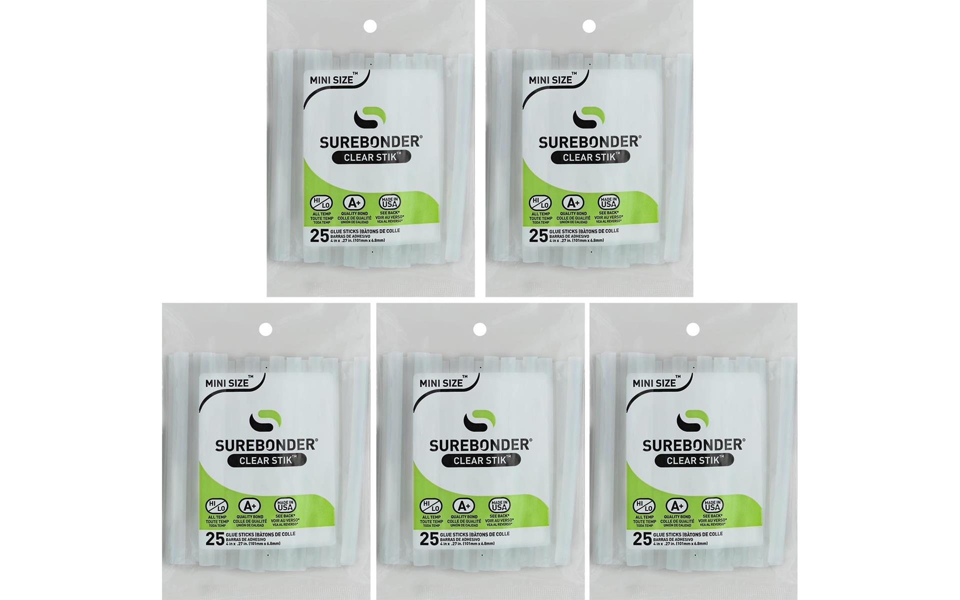 CORPORATION DT100 SUREBONDER ALL TEMP MINI HOT GLUE STICKS 4 INCH X100 F.P.C