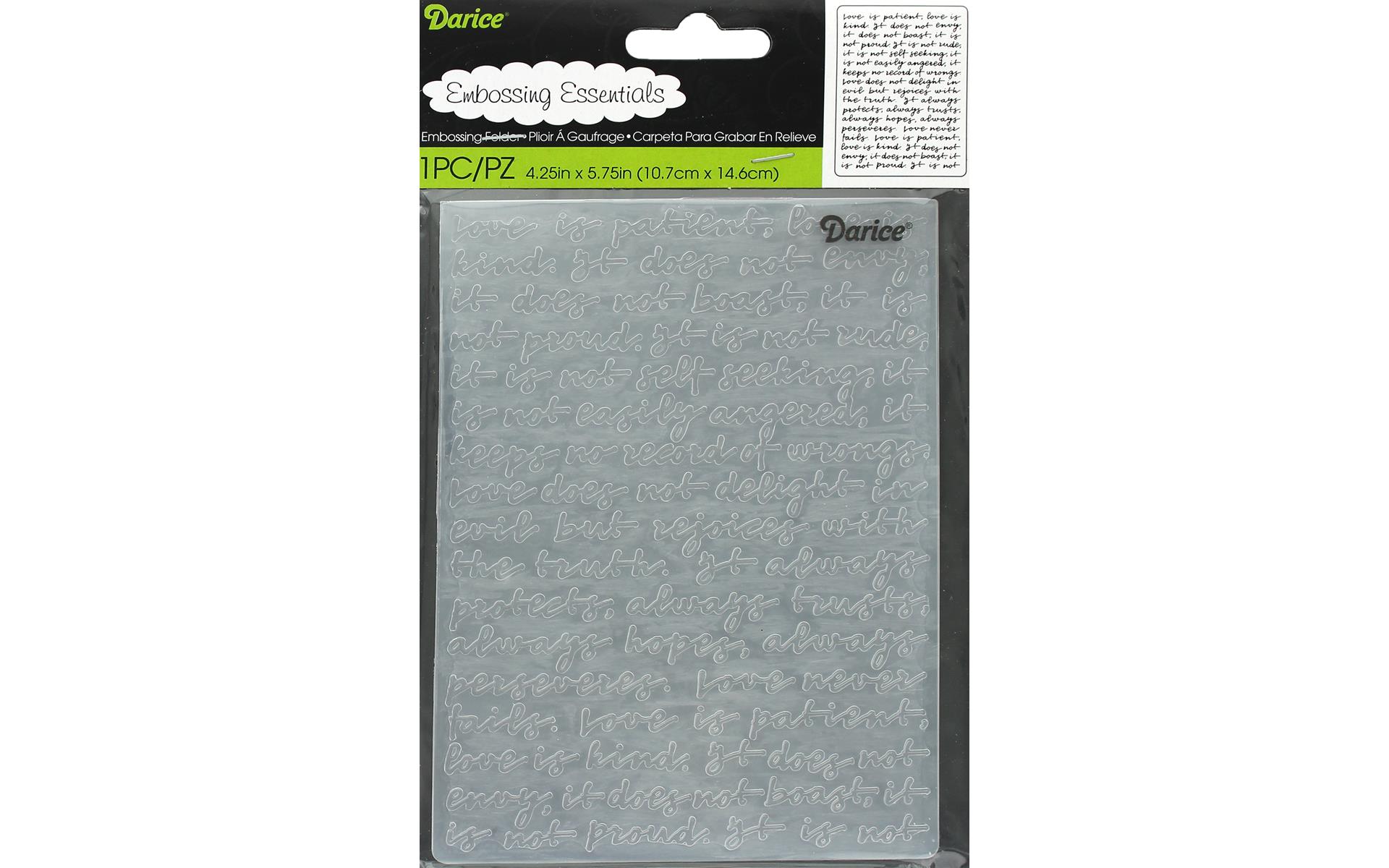 Darice Emboss Folder Script Background eBay