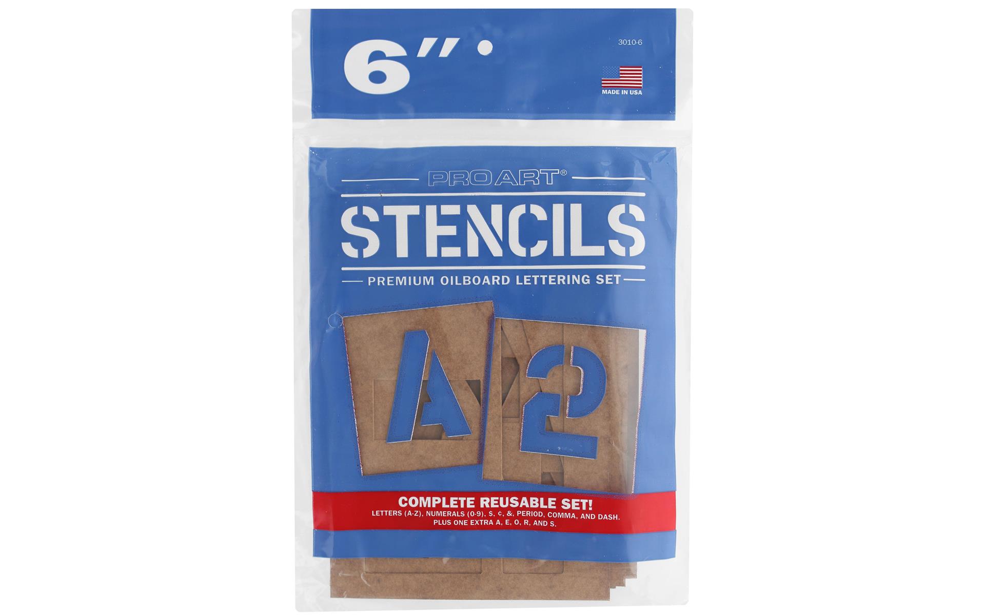 Pro Art Oil Board Stencil Set 6