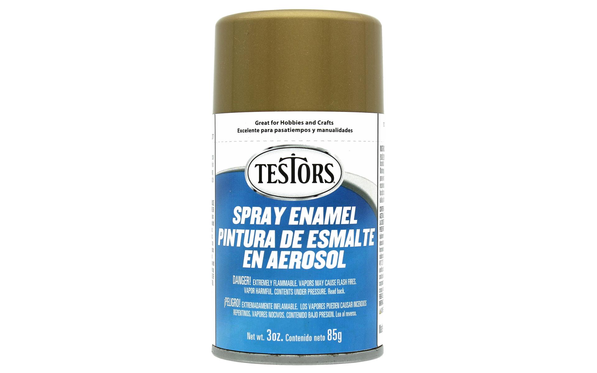 Testors Enamel Spray Paint 3oz Mtlc Gold eBay