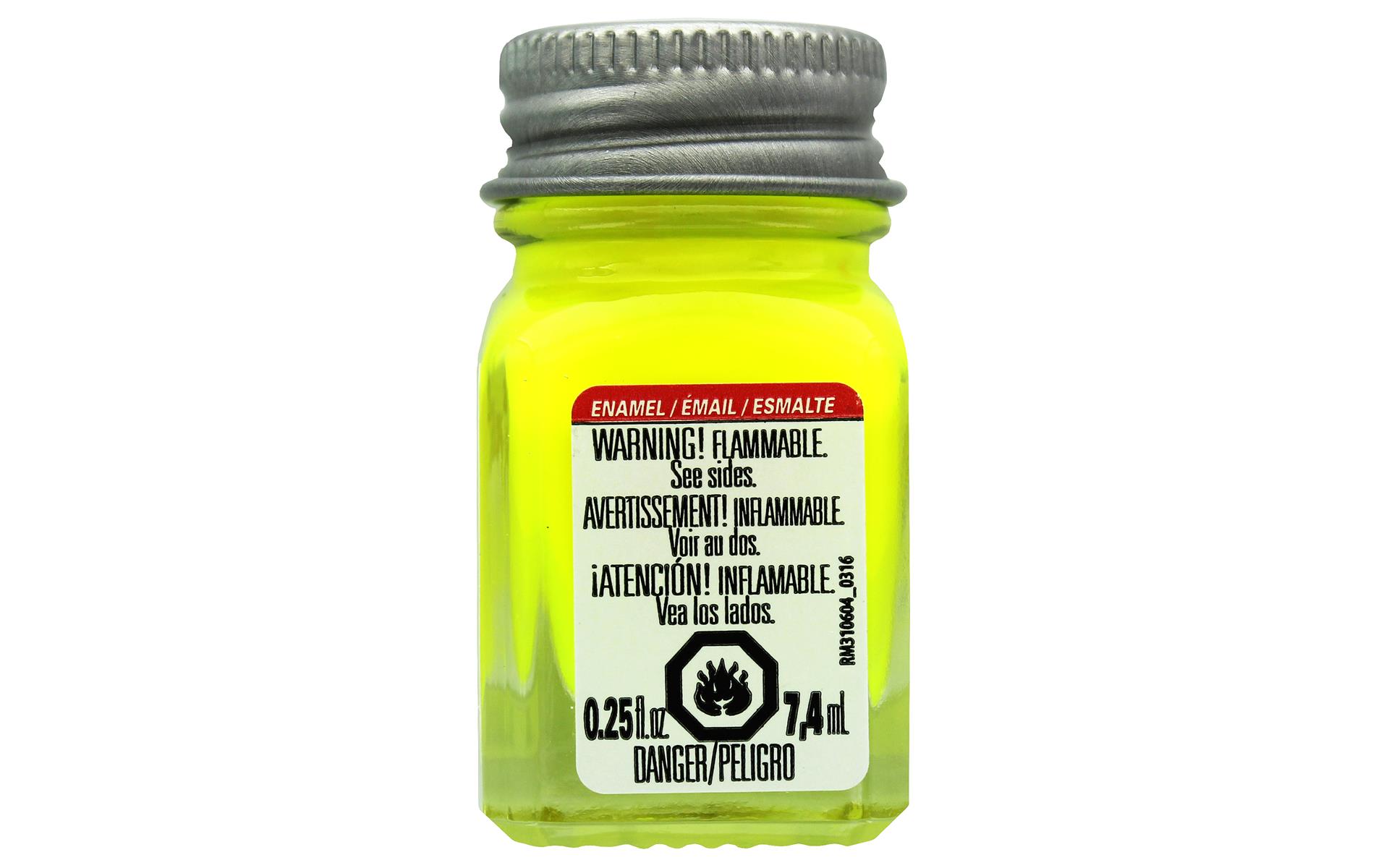 Testors Enamel Paint 1/4oz Fluorescent Yellow eBay