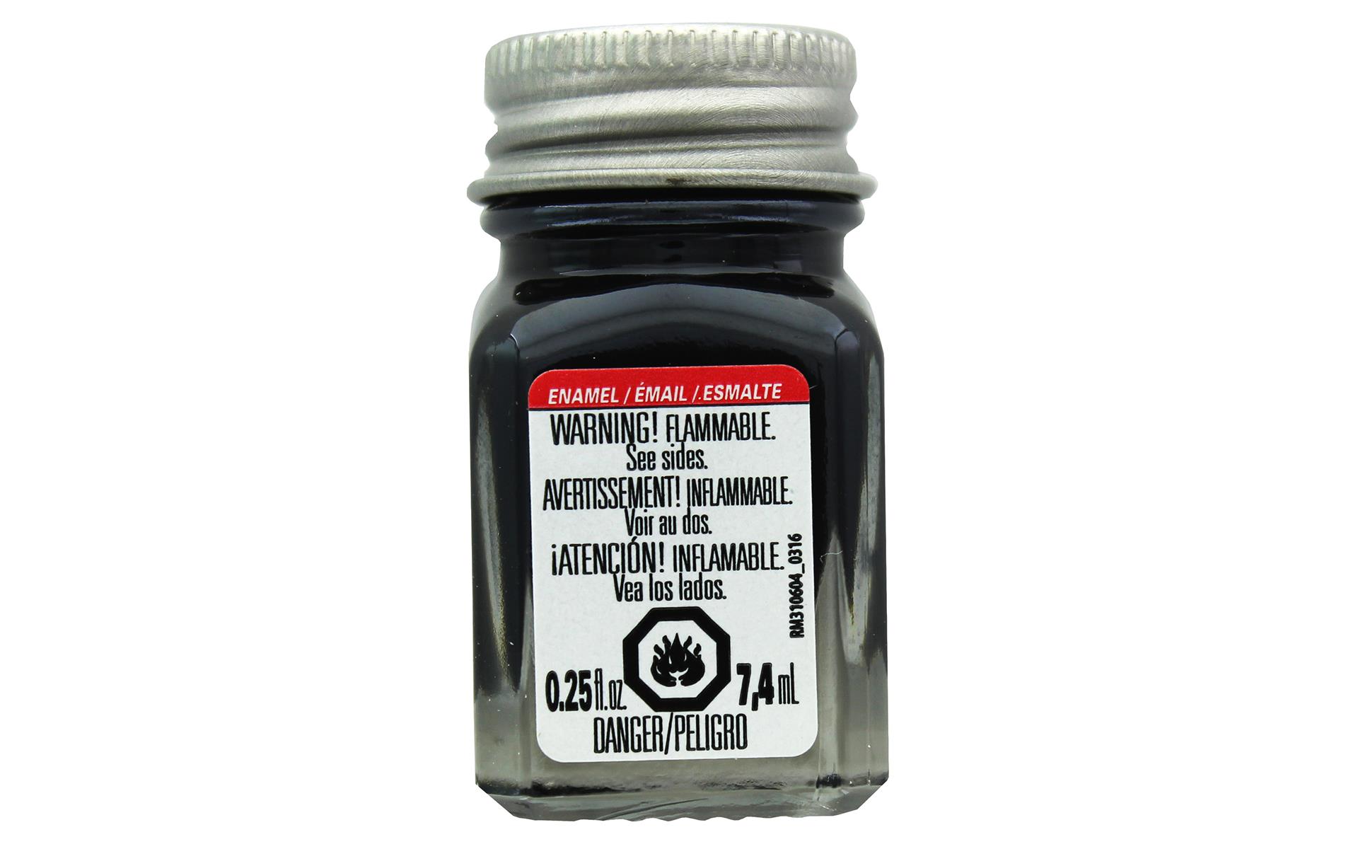 Testors Enamel Paint 1/4oz Semi Gloss Black eBay