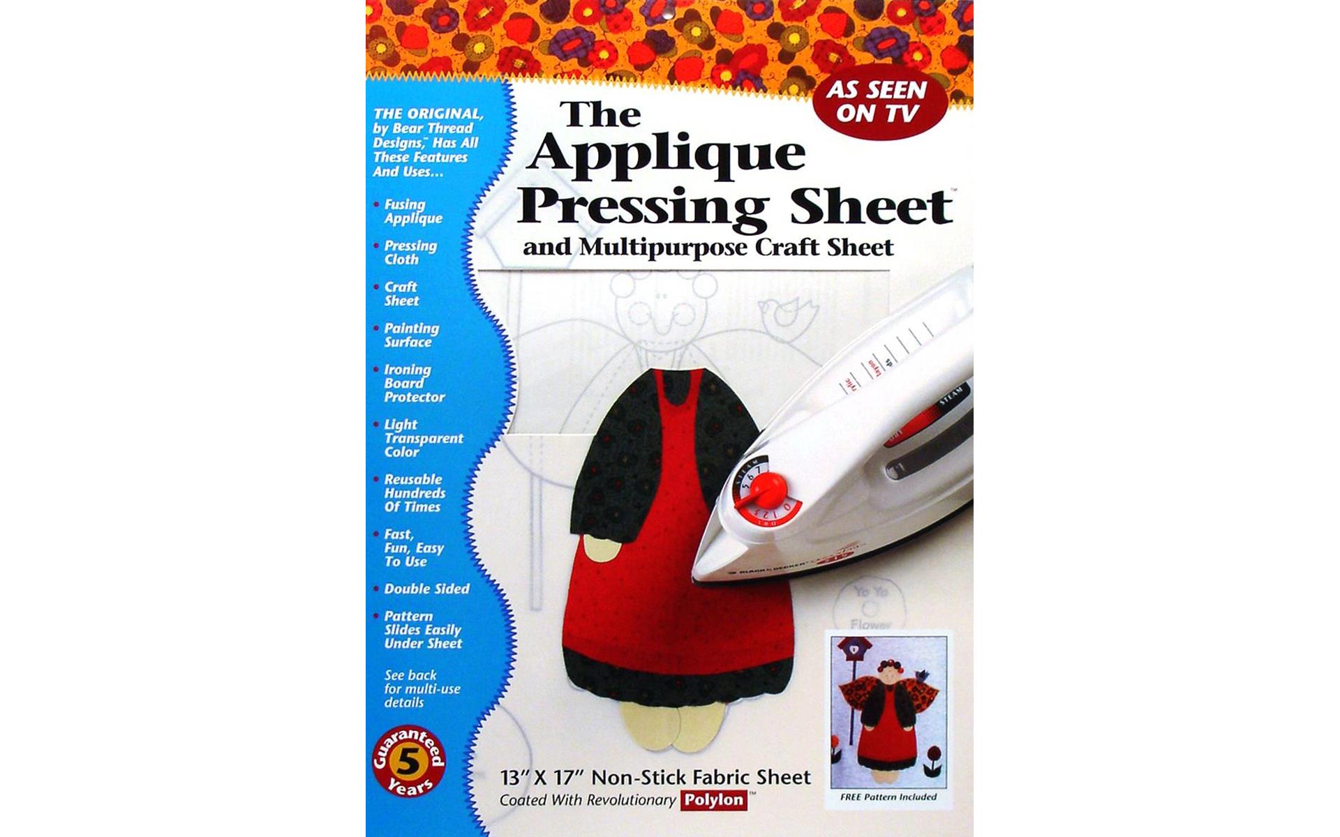 Bear Thread Applique Pressing Sheet 13x17 Flat Pkg eBay