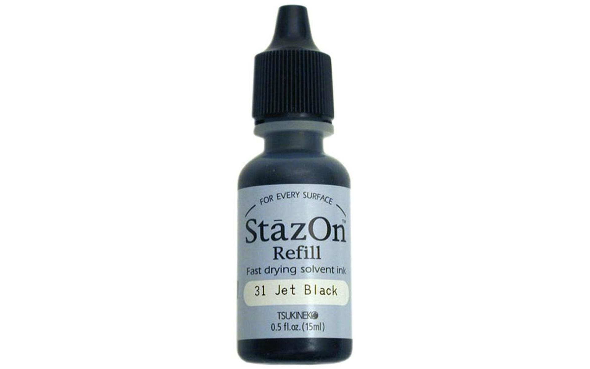 StazOn Ink Refill .5oz Jet Black 712353160316 | eBay