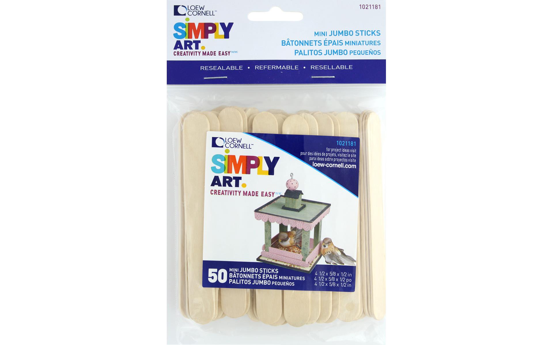 Forster Woodsies Craft Sticks Mini Jumbo 50pc eBay